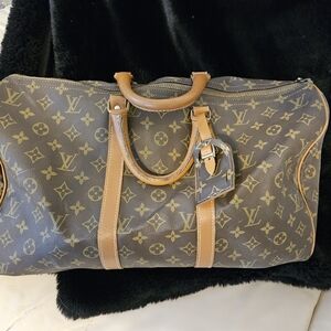 Luxury Brown Monogram Travel Bag